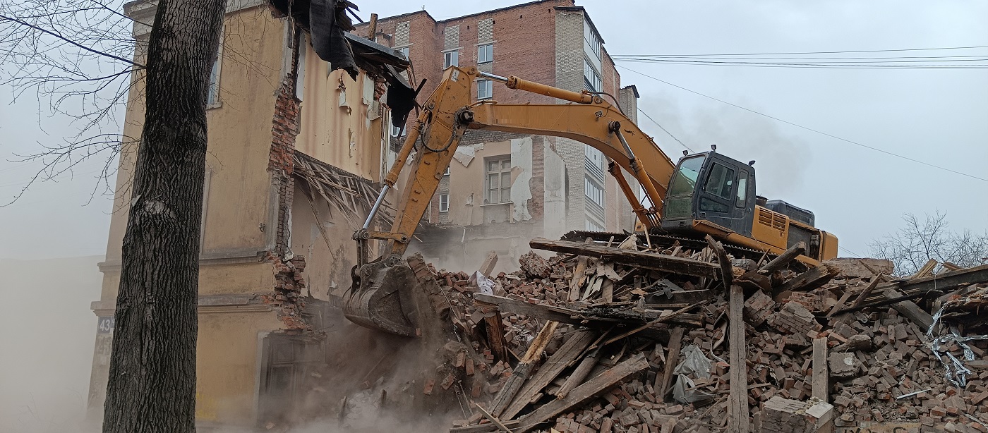 Услуги по сносу и демонтажу старых домов, строений и сооружений в Донском